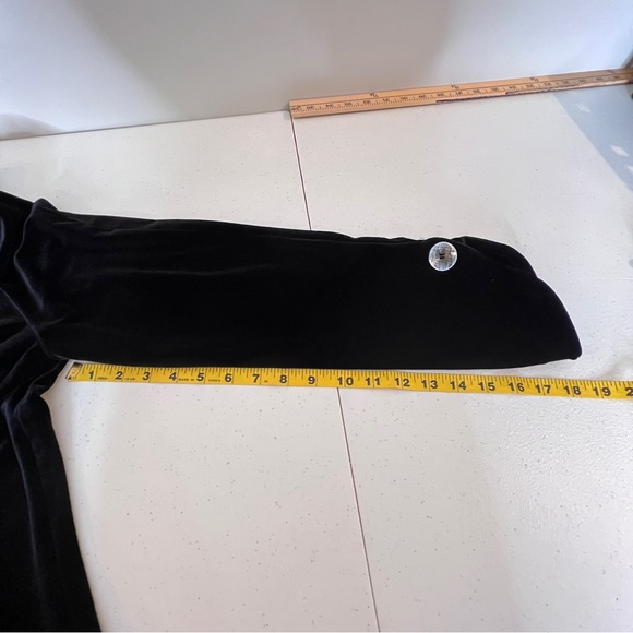 Harve Bernard by Bernard Holtzman Black Velvet 3 Button Blazer Womens Size XL - Picture 11 of 12